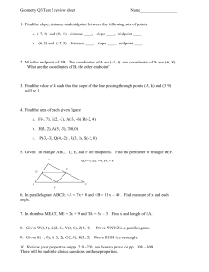 Geometry Q3 Test 2 review sheet  Name__________________
