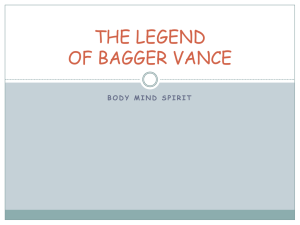 THE LEGEND OF BAGGER VANCE