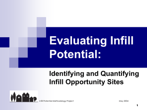 Evaluating Infill Potential: Identifying and Quantifying Infill Opportunity Sites