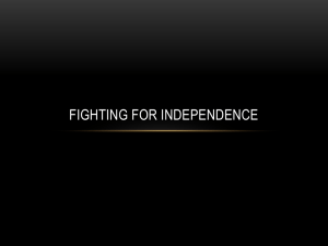 FIGHTING FOR INDEPENDENCE