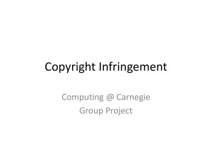 Copyright Infringement Computing @ Carnegie Group Project