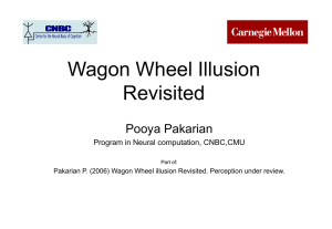 Wagon Wheel Illusion Revisited Pooya Pakarian Program in Neural computation, CNBC,CMU