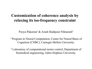 Customization of coherence analysis by relaxing its iso-frequency constraint