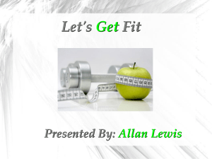 Let's Fit Get Presented By: