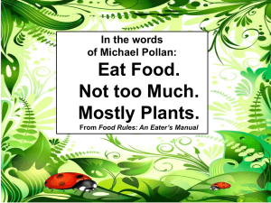 Eat Food. Not too Much. Mostly Plants. Eat Food.  Not too much.