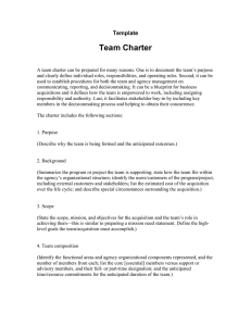 Team Charter  Template