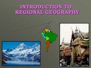INTRODUCTION TO REGIONAL GEOGRAPHY E.J. PALKA