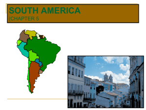 SOUTH AMERICA (CHAPTER 5