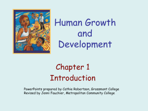 Human Growth and Development Chapter 1