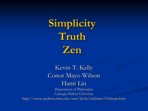 Simplicity Truth Zen Kevin T. Kelly