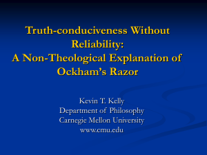 Truth-conduciveness Without Reliability: A Non-Theological Explanation of Ockham’s Razor