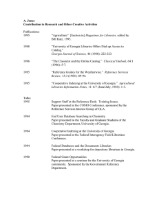 A. Jones Contribution to Research and Other Creative Activities  Publications: