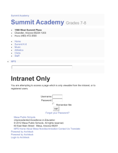 Summit Academy  Intranet Only Grades 7-8