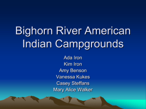 Bighorn River American Indian Campgrounds Ada Iron Kim Iron