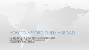 HOW TO AFFORD STUDY ABROAD