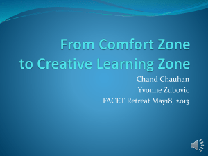 From Comfort Zone to Creative Learning Zone