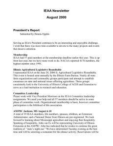 IEAA Newsletter August 2000  President’s Report