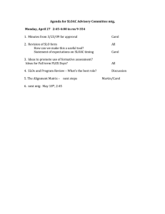 Agenda for SLOAC Advisory Committee mtg,