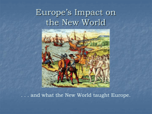 Europe’s Impact on the New World