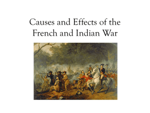 Causes and Effects of the French and Indian War