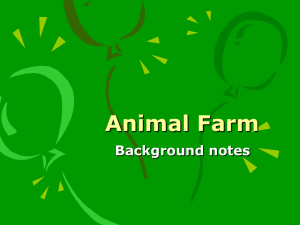 Animal Farm Background notes