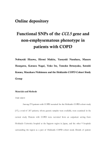 Online depository  CCL5 non-emphysematous phenotype in