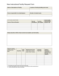 New Instructional Facility Request Form