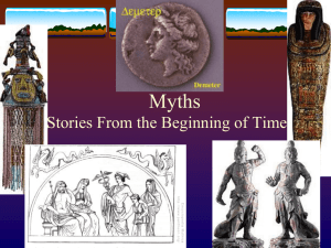 Myths Stories From the Beginning of Time