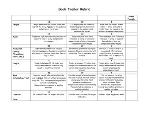 Book Trailer Rubric  Points Possible