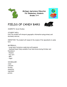 FIELDS OF CANDY BARS Michigan Agriscience Education For Elementary Students
