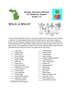 Which is Which?  Michigan Agriscience Education For Elementary Students