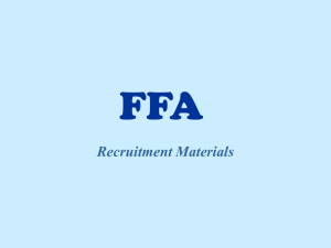 FFA Recruitment Materials