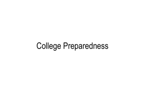 College Preparedness
