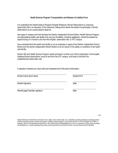 Health Science Program Transportation and Release of Liability Form