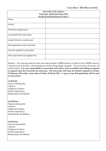 Cover Sheet – HR Office Use Only