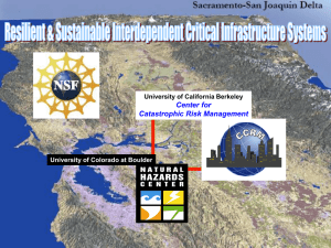 Center for Catastrophic Risk Management 1 University of California Berkeley