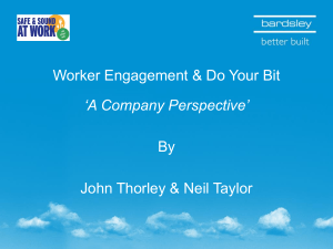 Worker Engagement &amp; Do Your Bit By John Thorley &amp; Neil Taylor