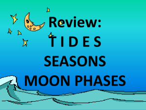 Review: T I D E S SEASONS MOON PHASES