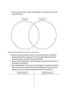 1.  On your group’s paper, create a Venn diagram... these documents.