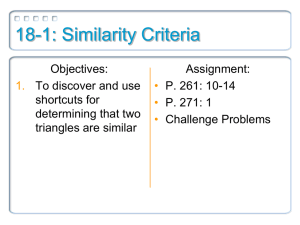 18-1: Similarity Criteria