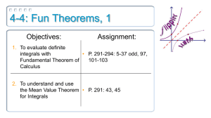 4-4: Fun Theorems, 1 Objectives: Assignment: