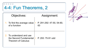 4-4: Fun Theorems, 2 Objectives: Assignment: