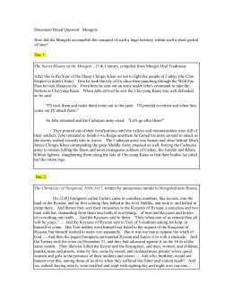 Mongol empire worksheet picture