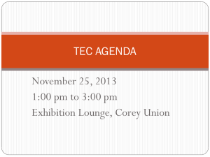 November 25, 2013 1:00 pm to 3:00 pm Exhibition Lounge, Corey Union