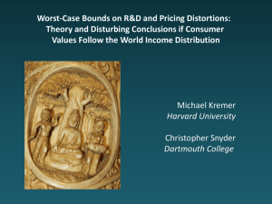 Worst-Case Bounds on R&amp;D and Pricing Distortions: