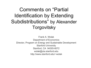 Comments on “Partial Identification by Extending Subdistributions” by Alexander