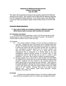 Response to Millennial Housing Survey Catholic Charities USA June 29, 2001