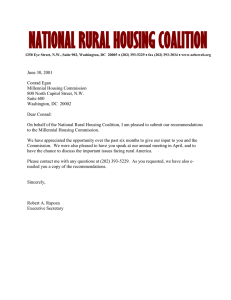 NATIONAL RURAL HOUSING COALITION