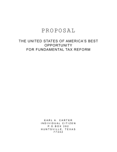 PROPO SAL AMERICA’S BEST THE UNITED STATES OF