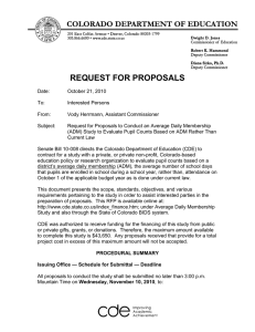 REQUEST FOR PROPOSALS